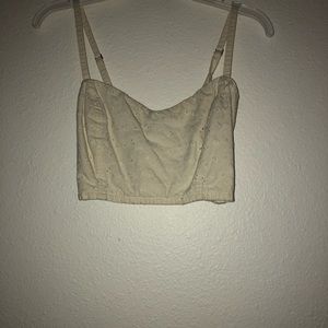 white bralette